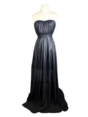a line dresses cocktail Clarisse structure gown that balances style_Elegant Color:Orange Print Black Tie White Satin